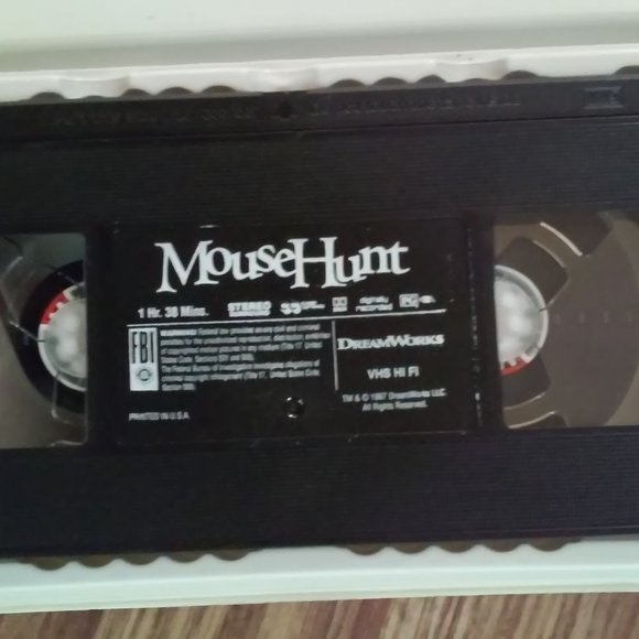 Collectable Movie Mouse Hunt VHS Perfect Condition in Hard Plastic Cover Perfect - Picture 5 of 5